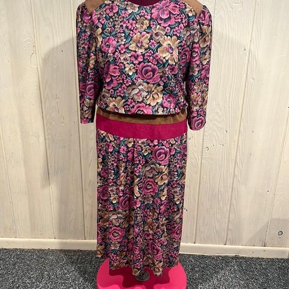 Jenny Vintage USA Dress Size 18 Faux Suede